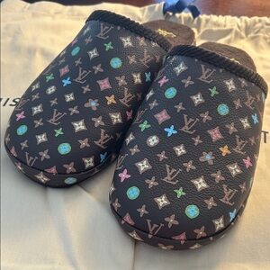 Louis Vuitton Multicolor Monogram Slippers